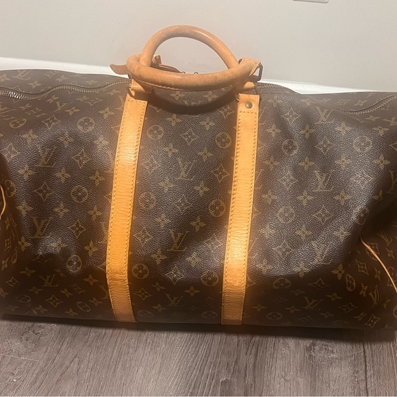 Authentic Louis Vuitton Keepall 55  Gorgeous Travel Bag Great Vintage Bag - Picture 15 of 16